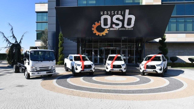 Kayseri OSB'nin araç filosuna 4 araç eklendi