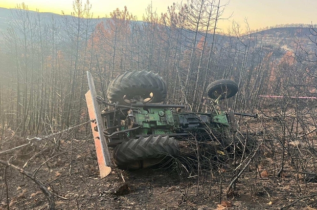 Bolu'da devrilen traktörün sürücüsü öldü 