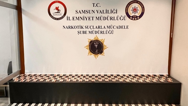 Samsun'da 3 bin 80 uyuşturucu içerikli hap ele geçirildi