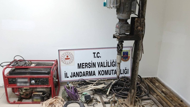 Mersin'de kaçak kazı yaptıkları iddiasıyla 5 şüpheli yakalandı