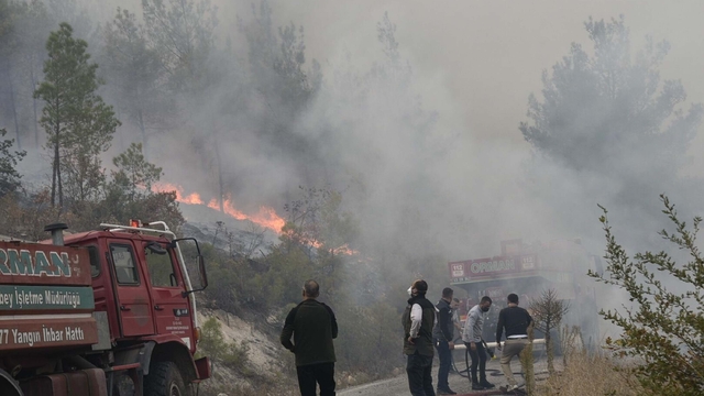 Balıkesir'deki orman yangını, 15 saat sonra kontrol altında
