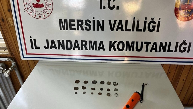 Mersin'de tarihi eser kaçakçılığı operasyonunda bir şüpheli yakalandı