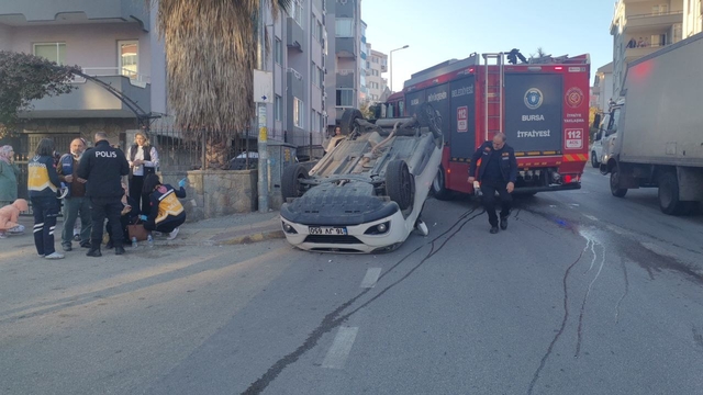 Mudanya'daki trafik kazasında 1 kişi yaralandı