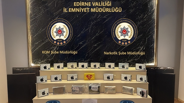 Edirne'de tırda 24 kilo 300 gram kokain ele geçirildi