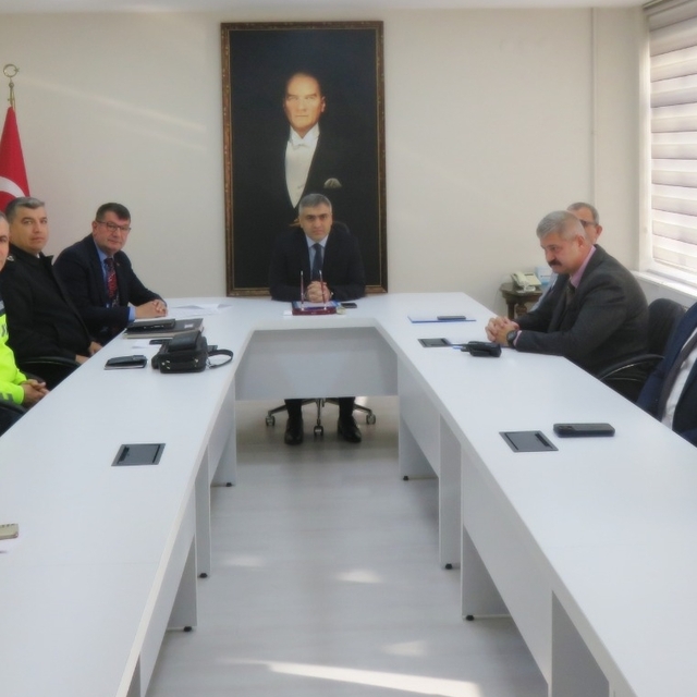 Merzifon'da trafik komisyonu toplantısı yapıldı