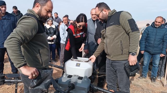Kayseri'de Milli Ağaçlandırma Günü'nde tohumlar zirai dronla toprağa ekildi