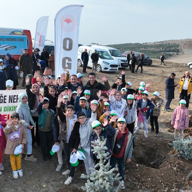 Sorgun'da 3 bin 600 fidan toprakla buluşturuldu