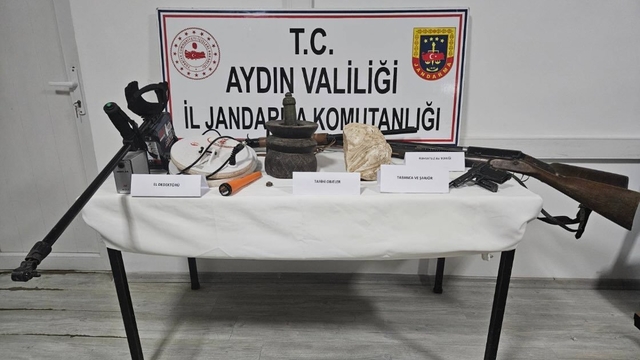 Karacasu'da tarihi eser kaçakçılığı yaptığı öne sürülen kişi yakalandı