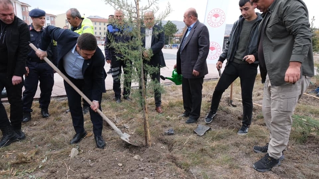 Güdül'de Milli Ağaçlandırma Günü'nde fidan dikildi