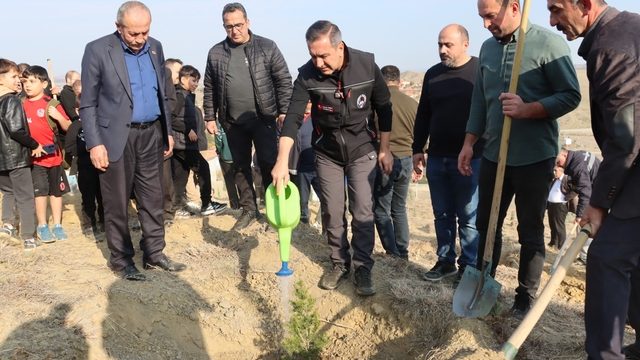 Çorum'da Milli Ağaçlandırma Günü kapsamında hatıra ormanı oluşturuldu