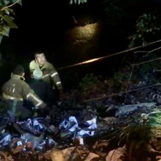 Irmağa düşen kişi kurtarıldı