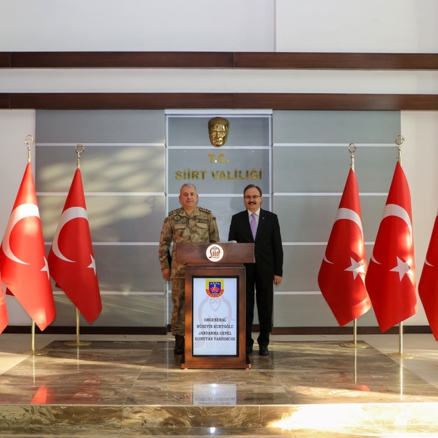 Jandarma Genel Komutan Yardımcısı Orgeneral Hüseyin Kurtoğlu, Siirt Valiliğ...