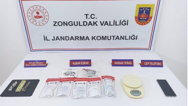 Zonguldak'ta uyuşturucu operasyonunda yakalanan zanlı tutuklandı