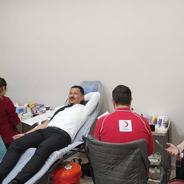 Samsun Çarşamba Havalimanı personelinden Türk Kızılay'a kan bağışı