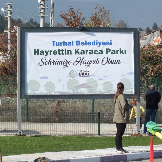 Turhal'da Hayrettin Karaca Parkı'nın açılışı yapıldı