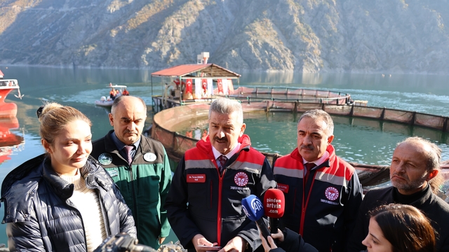 Deriner Barajı'nda yılda 1,4 milyar liralık su ürünleri üretimi hedefleniyor