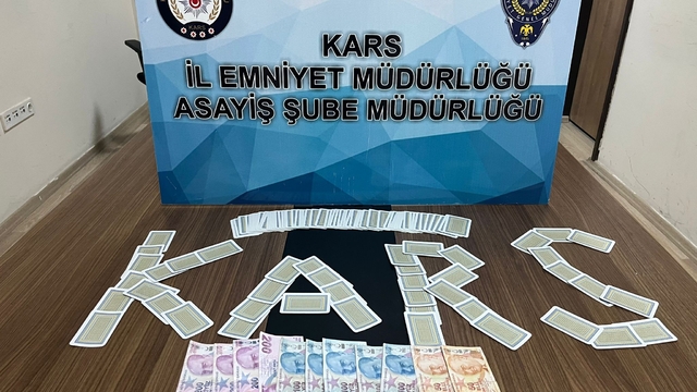 Kars'ta kumar oynarken suçüstü yakalanan 10 kişiye para cezası uygulandı