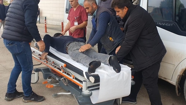 Vincin kdpan çelik halatı işçilerin üzerine düştü; 2 yaralı