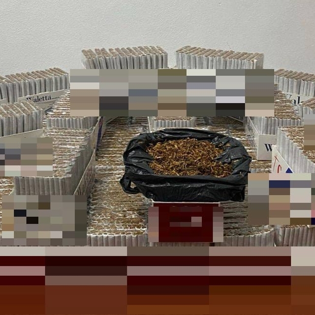 Tekirdağ'da otomobilde 11 bin 820 makaron ele geçirildi