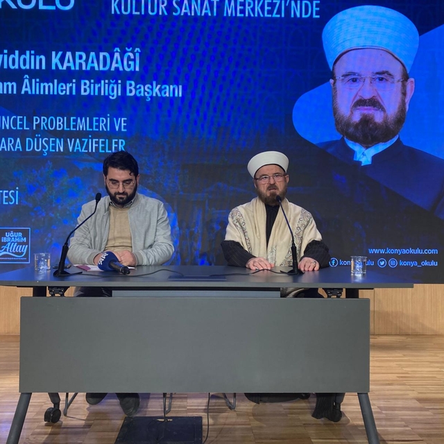 Dünya İslam Alimleri Birliği Başkanı Ali Muhyiddin Karadaği Konya'da konuşt...