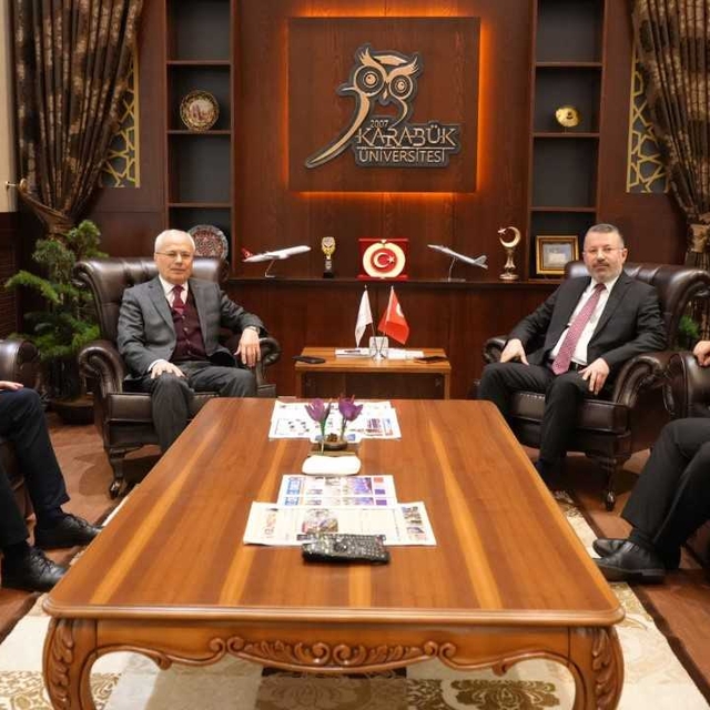 Karabük Üniversitesi ile KARDEMİR Enerji A.Ş. arasında işbirliği toplantısı...