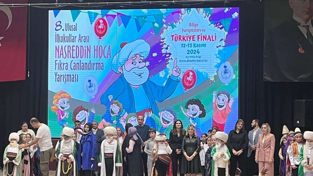 Selçukbey İlkokulu, "Nasreddin Hoca Fıkra Canlandırma Yarışması"nda Türkiye üçüncüsü oldu