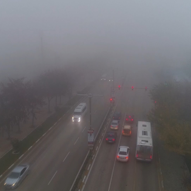 Elazığ'da sis etkili oldu