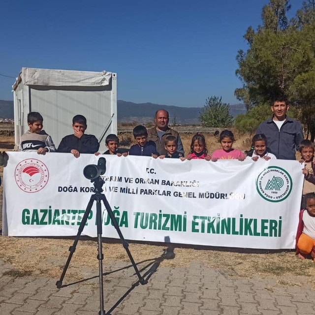 İslahiye'de öğrenciler kuş gözlemi yaptı