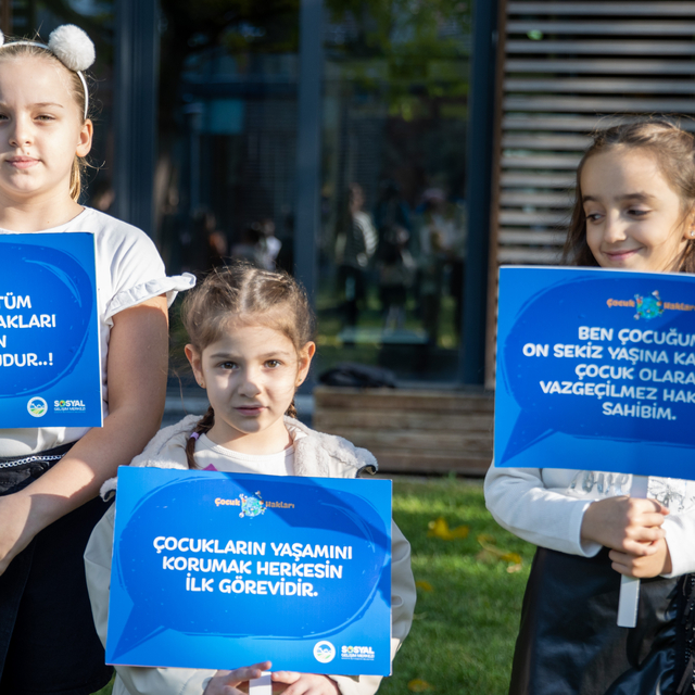 Sakarya'da çocuklar Filistinli akranları için tek yürek oldu