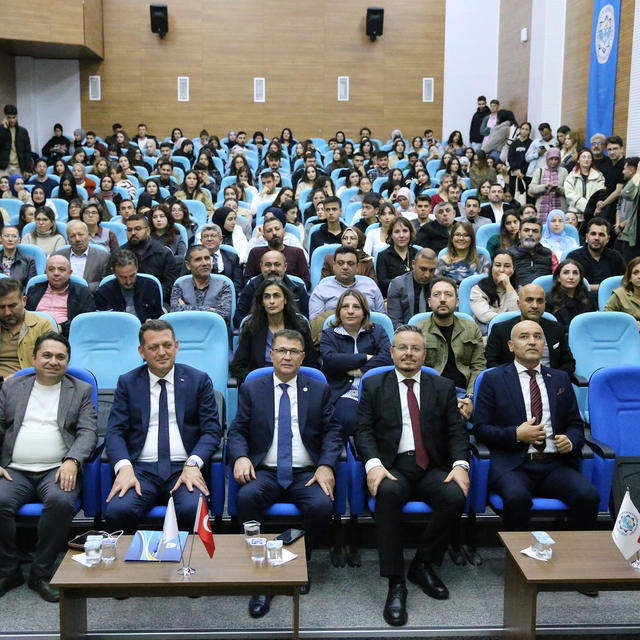 Alanya'da "Türk Dil Kurumu ve Türk Dünyasında Ortak Alfabe" konulu konferan...