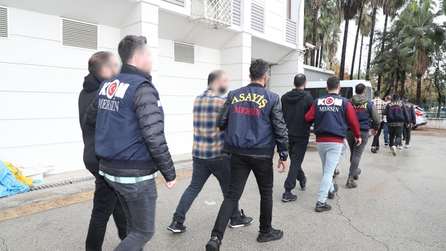 Mersin'de organize suç örgütü operasyonunda 8 tutuklama
