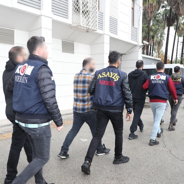 Mersin'de organize suç örgütü operasyonunda 8 tutuklama