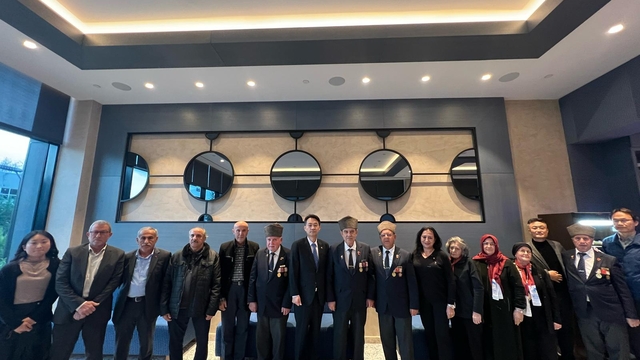 Güney Kore Cumhuriyeti'nin İstanbul Başkonsolosu Lee, Sakarya'da Kore gazisi yakınlarıyla buluştu
