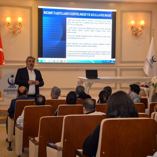 Kahramankazan Belediyesi personeline tasarruf eğitimi