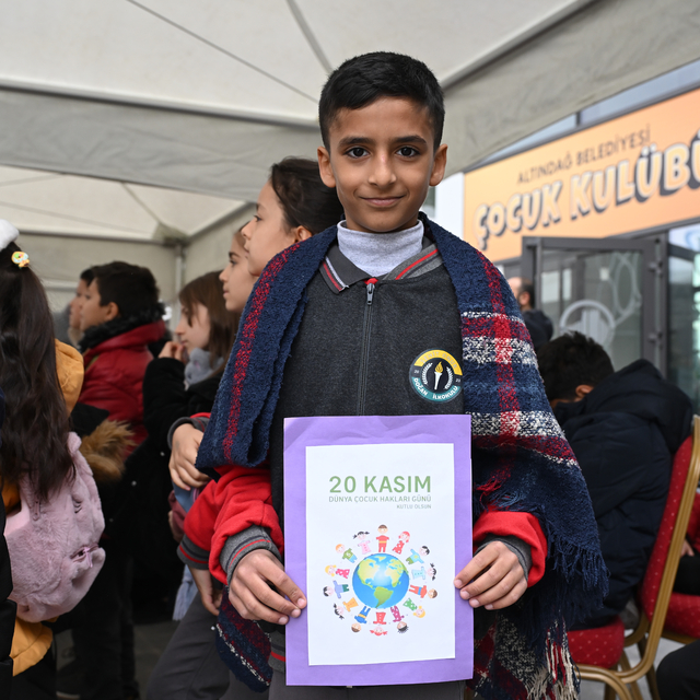 Başkentte dünya çocuk hakları günü programı düzenlendi