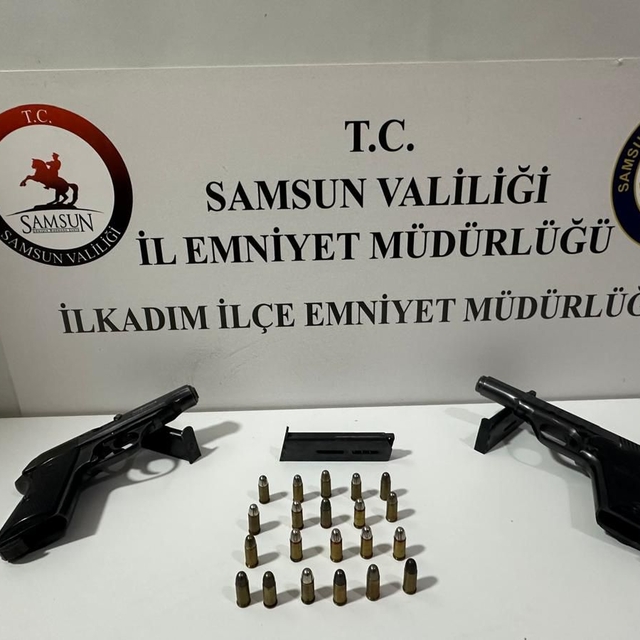 Samsun'da ruhsatsız silah operasyonunda bir kişi yakalandı