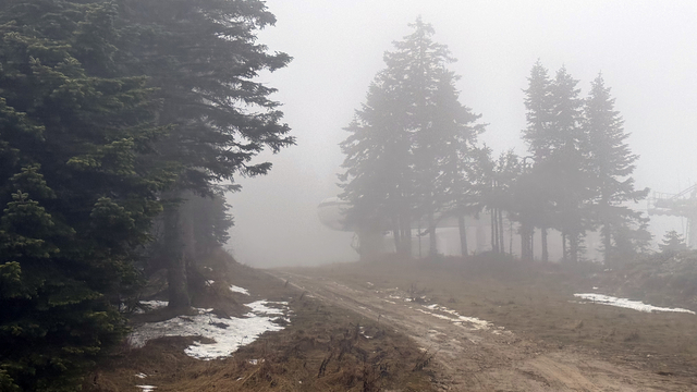 Ilgaz Dağı'nda sis etkili oldu