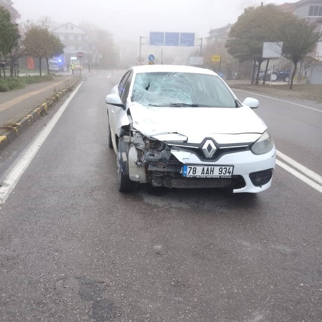 Bartın'da otomobilin çarptığı yaya öldü