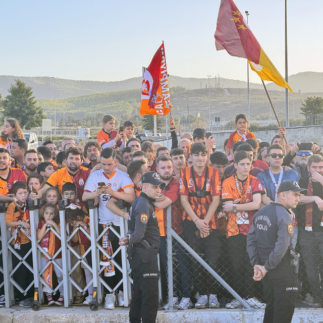 Galatasaray kafilesi Bodrum'a geldi