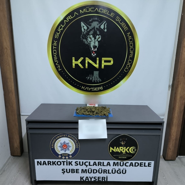 Kayseri'deki uyuşturucu operasyonunda 1 kişi yakalandı