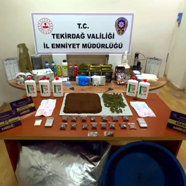 Tekirdağ'da  250  polisle uyuşturucu operasyonu