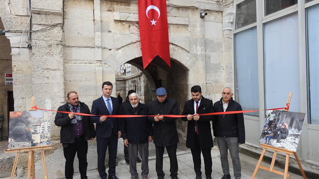 Lüleburgaz'da "Gazze Soykırımı" fotoğraf sergisi açıldı