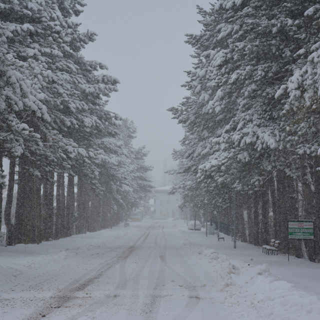 Başçiftlik'te kar yağışı etkili oldu