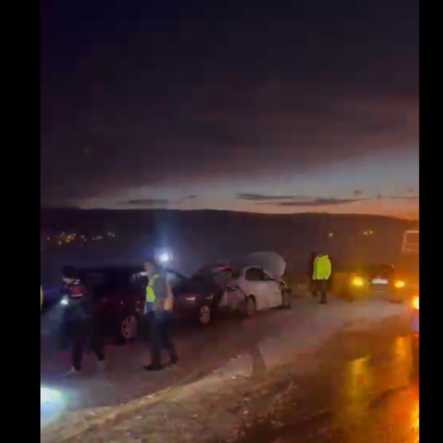 Çorum'da 10 araç zincirleme kazaya karıştı; 1 ölü, 9 yaralı (3)