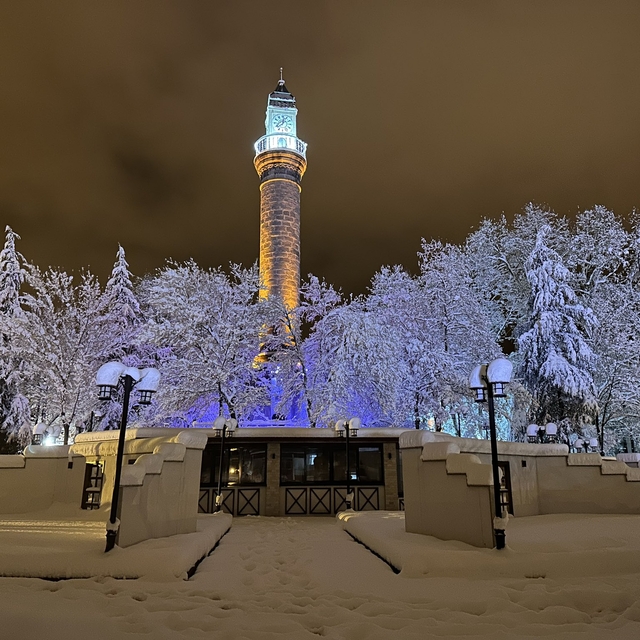 Samsun'dan kar manzaraları