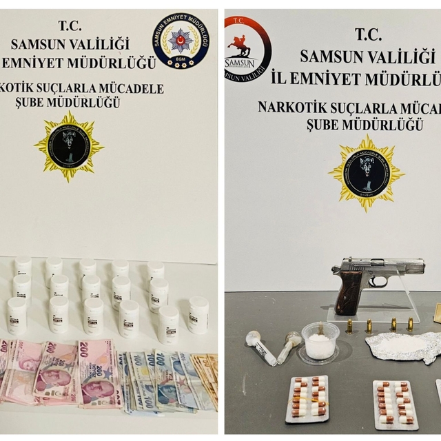 Samsun'da uyuşturucu operasyonunda 2 zanlı yakalandı