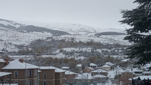 Elazığ'ın Sivrice ilçesinde kar yağışı etkili oldu