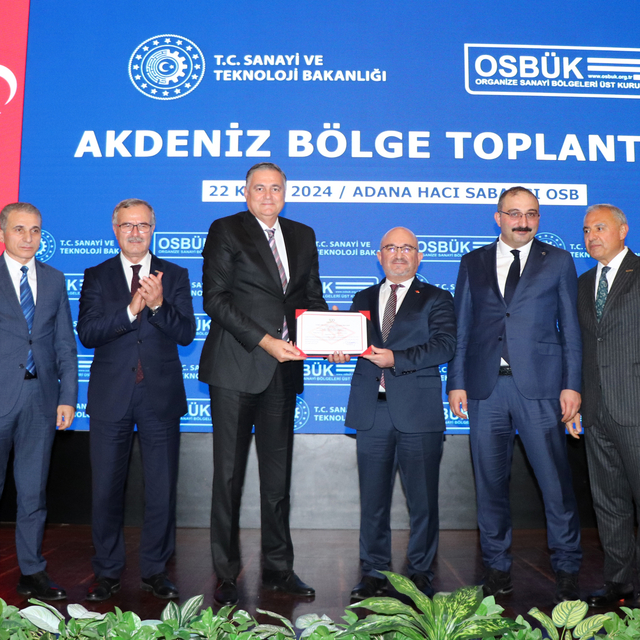 Antalya OSB, "Yeşil OSB" belgesi aldı