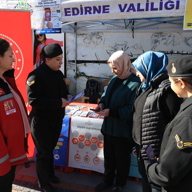 Edirne'de kadınlara KADES uygulaması anlatıldı
