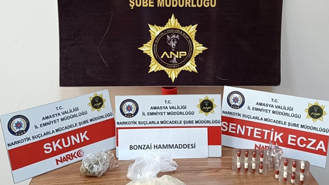 Amasya'da uyuşturucu operasyonunda 3 kişi tutuklandı